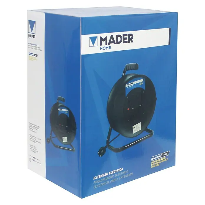 Enrollacables exterior - x 4, 50 m, IP44, Para exterior