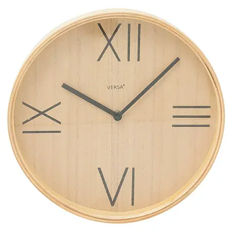 Reloj de pared redondo madera