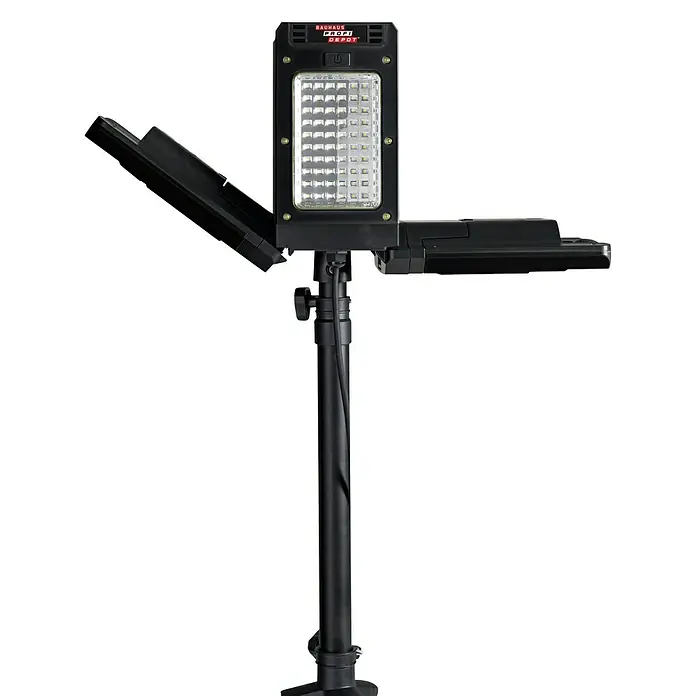 Profi Depot LED reflektor - Crne boje, Sa stativom, 50 W, IP54 - Pogled sprijeda