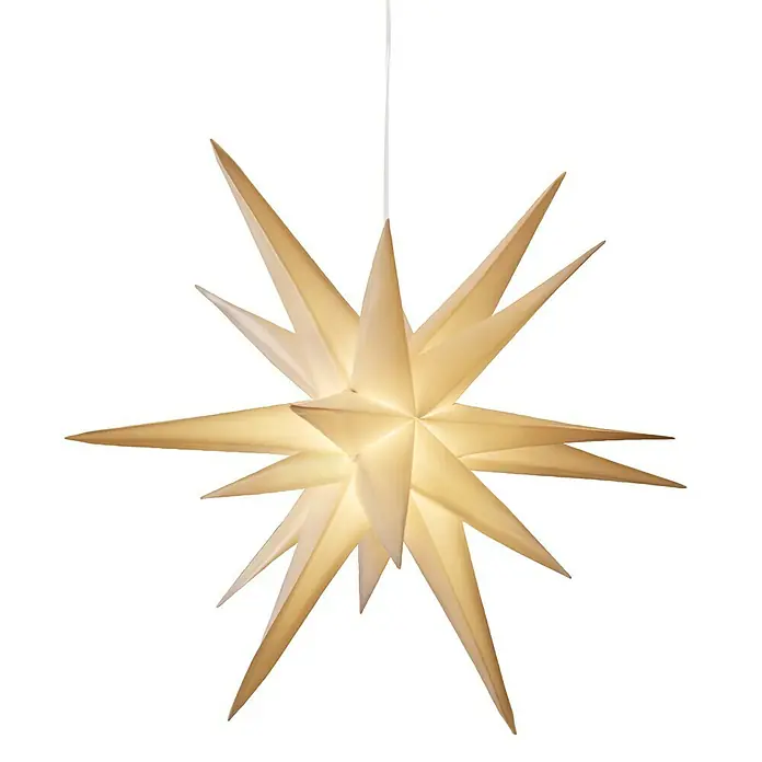 Tween Light Estrella LED colgante 3D - Para exterior, 1 luz, Diámetro: 100 cm, Blanco, Blanco cálido