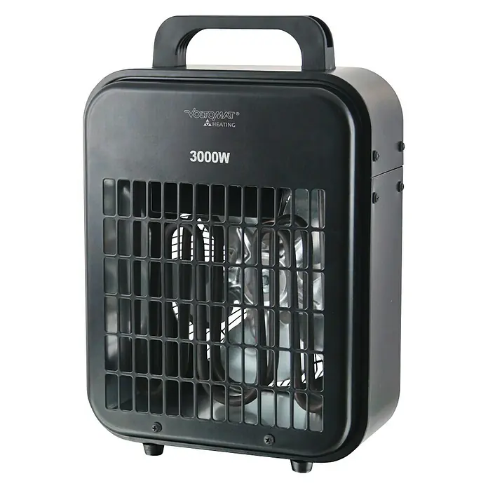 Voltomat HEATING Calefactor industrial - 2.300 W, 220 V - 240 V - Vista angular