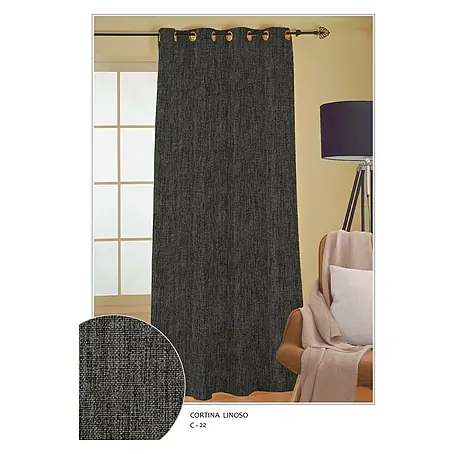 Cortina con ollaos Linoso Blackout