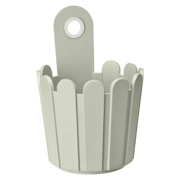 Poétic Landhaus Fässchen - Seidengrau, Durchmesser: 15 cm - Ansicht von oben