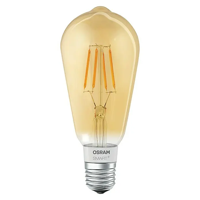 Ledvance Ledlamp Edison - 5,5 W, E27, Barnsteen, Goud, Kaarsvorm