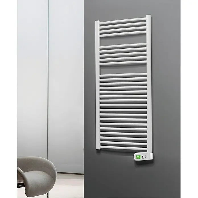 Rointe Radiador toallero eléctrico Sygma - An x Al: 50 x 130 cm, 500 W, Blanco, Display LC