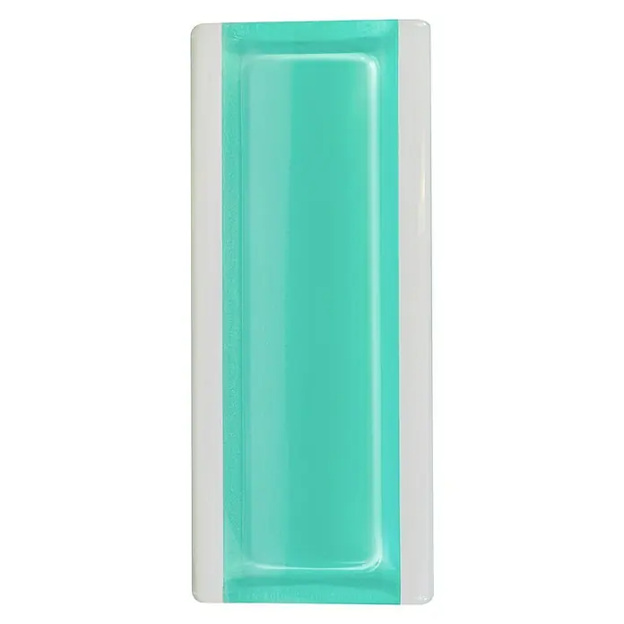 Fuchs Design Perfil de bloques de vidrio - Turquesa, 18 x 8 cm, Vidrio - Vista frontal
