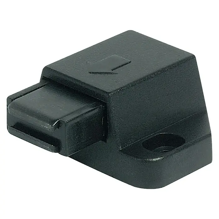 Häfele Magnetische druksluiting - l x b x h: 31 x 41 x 16 mm, Glazen deuren met 1 vleugel - Vooraanzicht