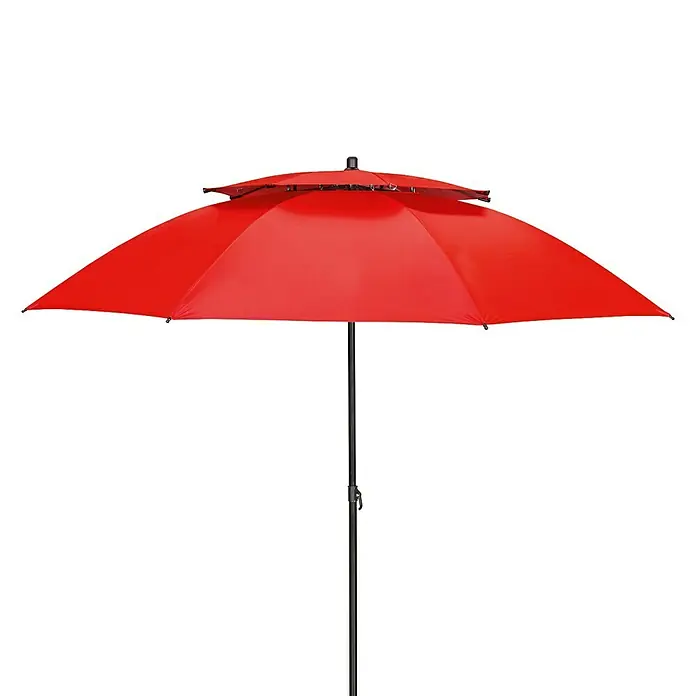 Derby Sonnenschirm Windprofi - Rot, Anthrazit, Durchmesser: 200 cm