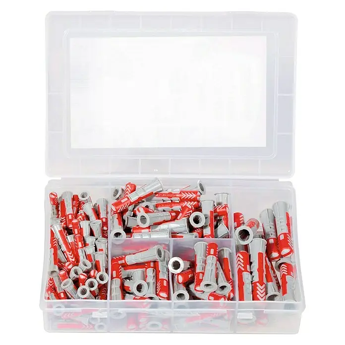 Fischer Duopower Surtido de tacos y tornillos Profi-Box - 132 piezas