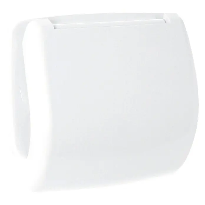 Tatay Olympia Portarrollos papel higiénico - Con tapa, Blanco, Polipropileno