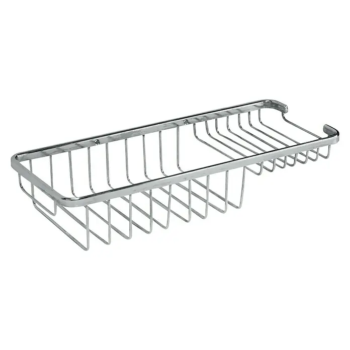 Tatay Cesta de baño rectangular Krom - 12 x 30 x 5,5 cm, Cromo