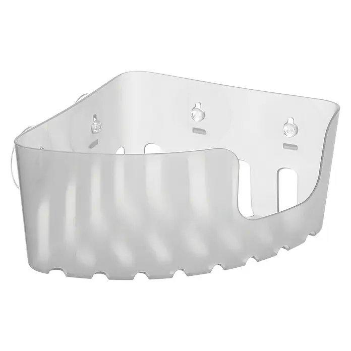Tatay Cesta de baño angular Standard - 20 x 20 x 11 cm, Transparente