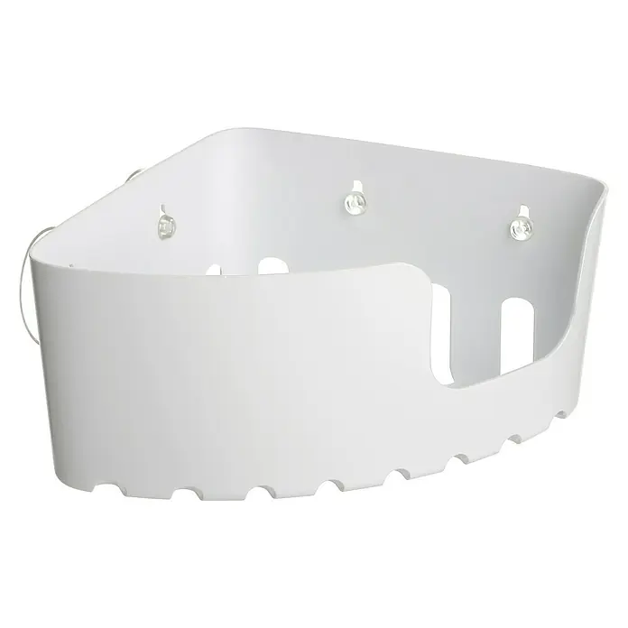 Tatay Cesta de baño angular Standard - 20 x 20 x 11 cm, Blanco