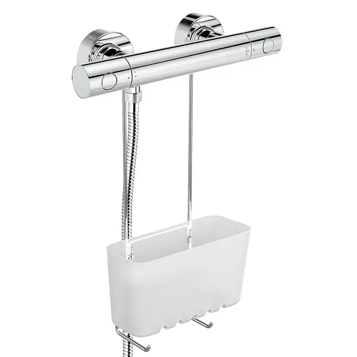 Tatay Standard Cesta de baño - 11 x 20,5 x 41,5 cm, Transparente