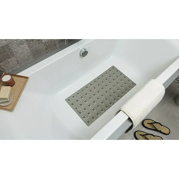 Tatay Alfombra antideslizante para bañera BCN - 36 x 72 cm, PVC, Antracita