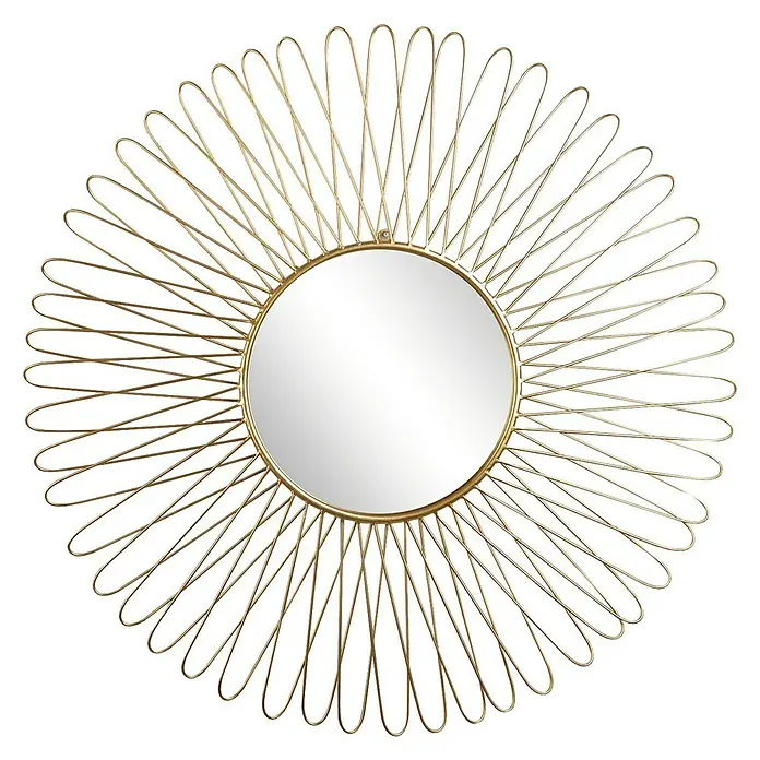 Espejo Zafiro - Diámetro: 77 cm, Oro