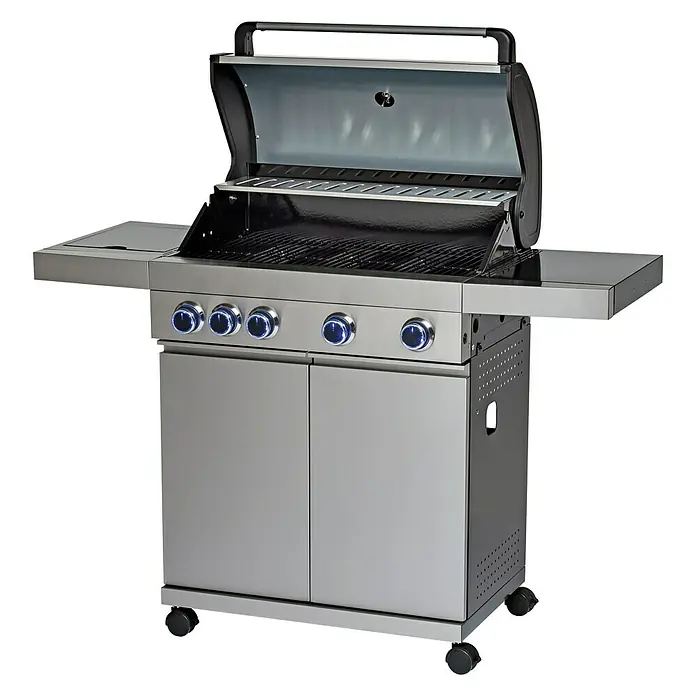 Grillstar Barbacoa de gas Atlanta II 450 - Número de quemadores: 4, Superficie parrilla: 73 x 41,5 cm, 17 kW