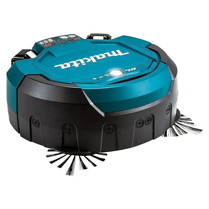 Makita Saugroboter DRC200Z - 18 V, Ohne Akku, Behältervolumen: 2,5 l, Akkulaufzeit: 200 min (2 x BL1850) - Vorderansicht