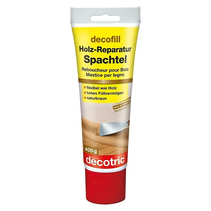 Decotric decofill Reparaturspachtel Holz - 400 g, Naturbraun - Vorderansicht