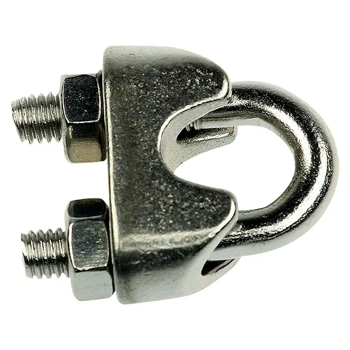 Stabilit Seilklemme - Für Seildurchmesser: 4 mm, 1 Stk., Edelstahl - Vorderansicht