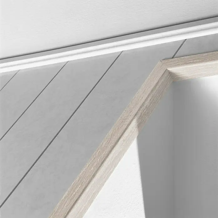 LOGOCLIC Winkelleiste Eiche Vigo - 2,6 m x 22 mm x 42 mm - Detailaufnahme