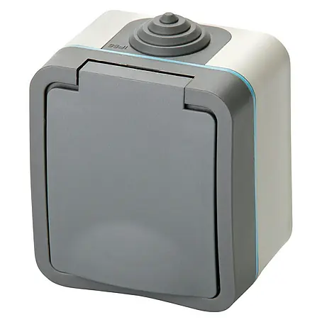 Voltomat Blueline Wandcontactdoos voor vochtige ruimtes