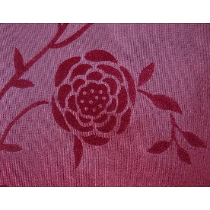 Elbersdrucke Schlaufenschal Bonjour Taft - 140 x 255 cm, 100 % Polyester, Rot - Detailaufnahme