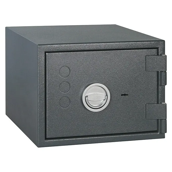 Format Brandschutztresor PSL 2 - Doppelbart-Hochsicherheitsschloss, L x B x H: 450 x 430 x 325 mm - Vorderansicht