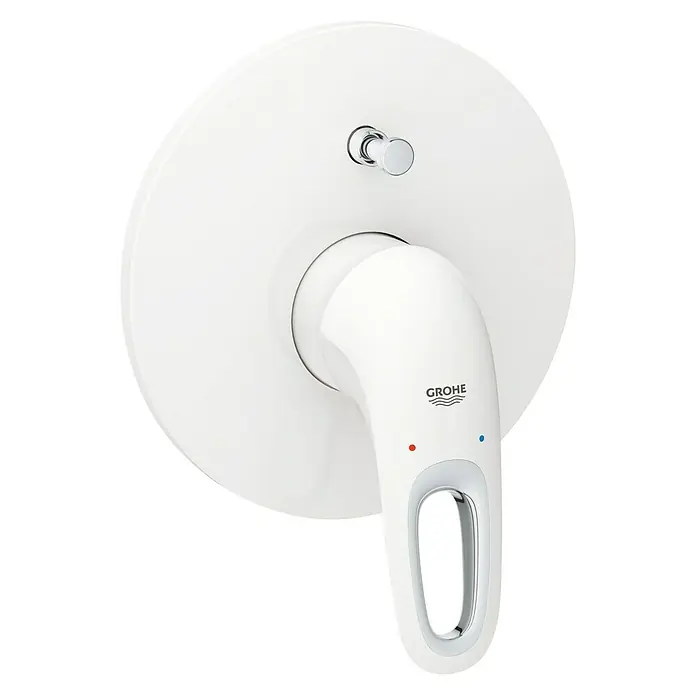 Grohe Eurostyle UP-Badewannenarmatur - Weiß, Glänzend - Vorderansicht