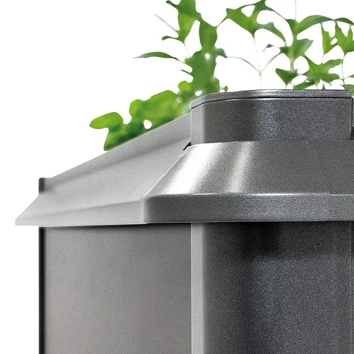 Biohort Schneckenblech - Passend für: Biohort Hochbeet Gr. 1x1, Dunkelgrau Metallic - Vorderansicht
