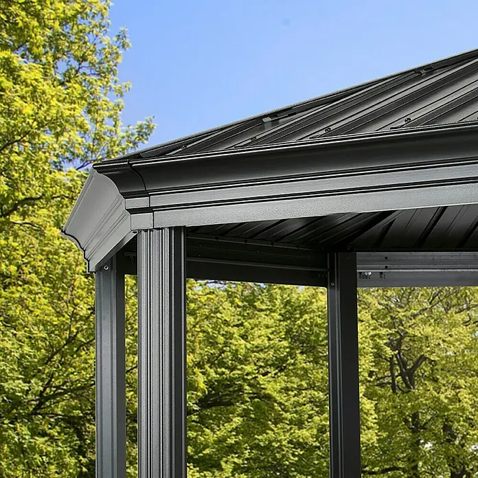 Sojag Pavillon Komodo 12 x 18 - 363 x 546 x 284 cm, Anthrazit - Detailaufnahme