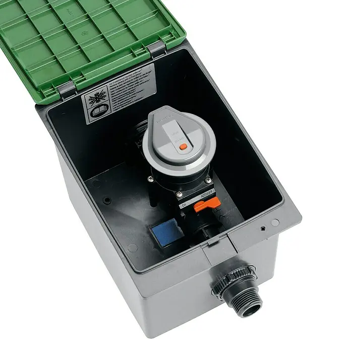 Gardena Ventilbox V1 - Geeignet für: 1 Bewässerungsventil - Ansicht von oben
