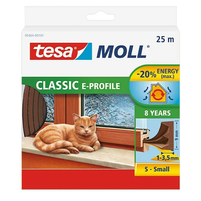 Tesa MOLL E-Rillenprofildichtung - Braun