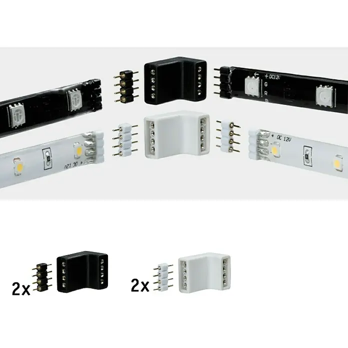 Paulmann Eckverbinder YourLED Edge-Connector - 12 -tlg., Kunststoff