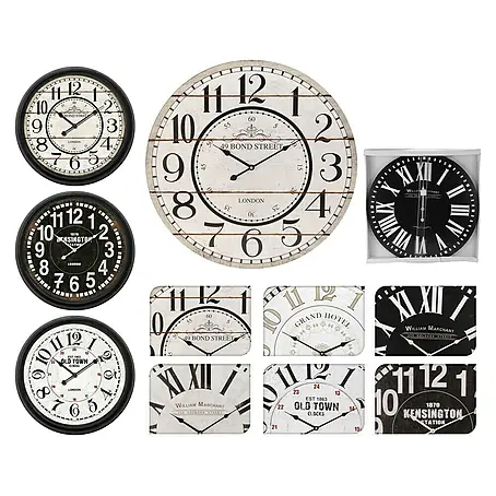 Reloj de pared redondo Clásico analógico
