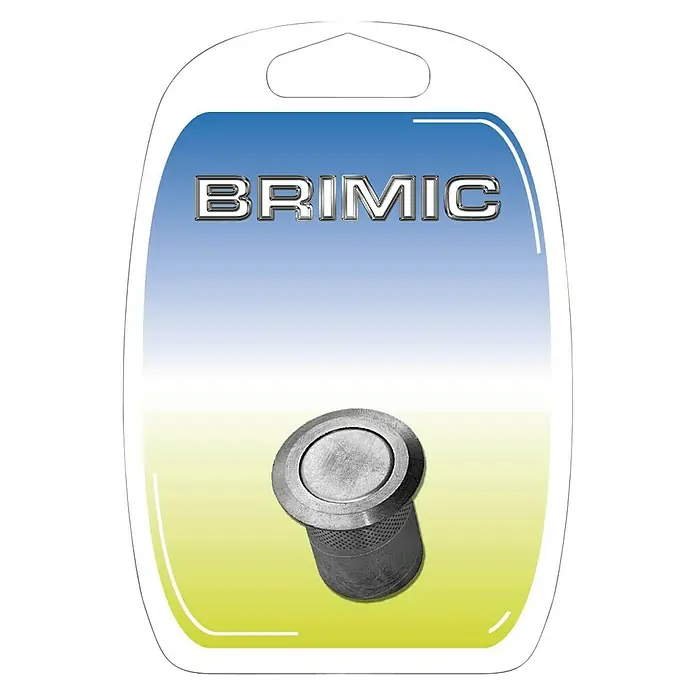 Micel Brimic Tirador empotrable - Diámetro exterior: 22 mm, Níquel, Apto para: Puertas correderas
