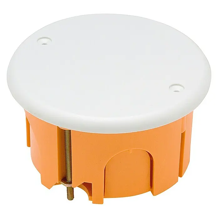Famatel Caja de empotrar con tapa - L x An x Al: 6,7 x 6,7 x 3,9 cm, Empotrado