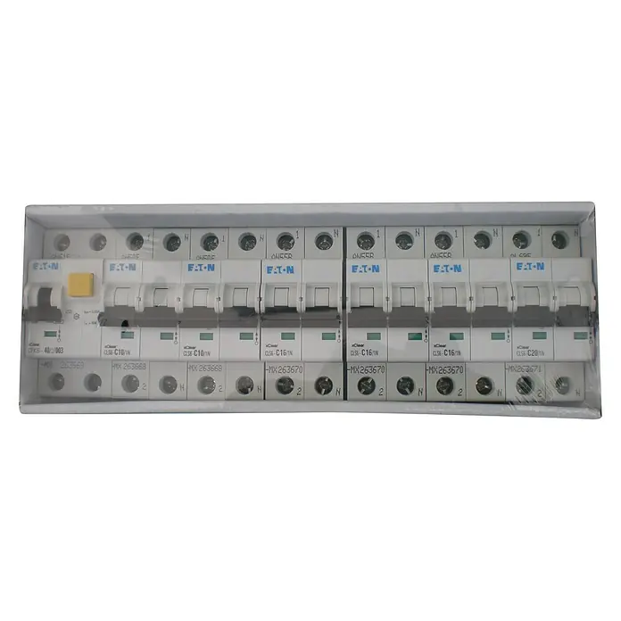 Eaton Magnetotérmico automático Set 2x10A + 3x10A + DIF 2x40A - Caja de distribución, 230 V