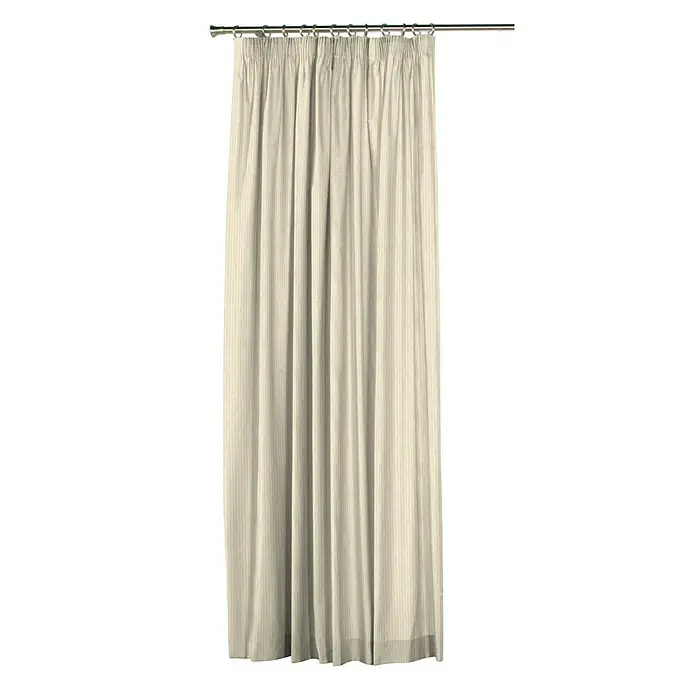 Cortina Frunci Milo - 220 x 270 cm, 50% algodón y 50% poliéster, Crudo