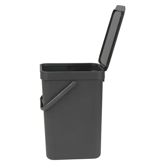 Brabantia Cubo de la basura Sort & Go - Gris, 12 l, Plástico