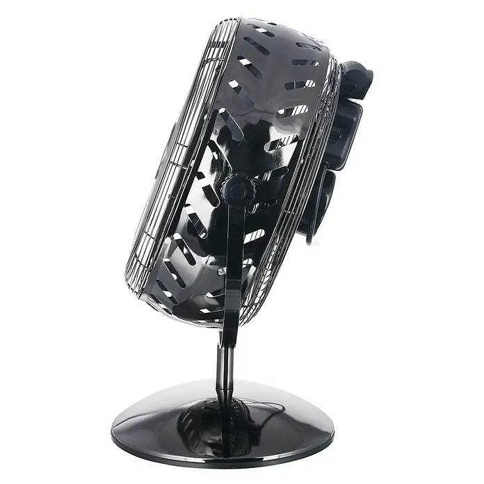 PR Klima Ventilador de sobremesa Vintage - Negro, 30 cm, 50 W, 2.075 m³/h