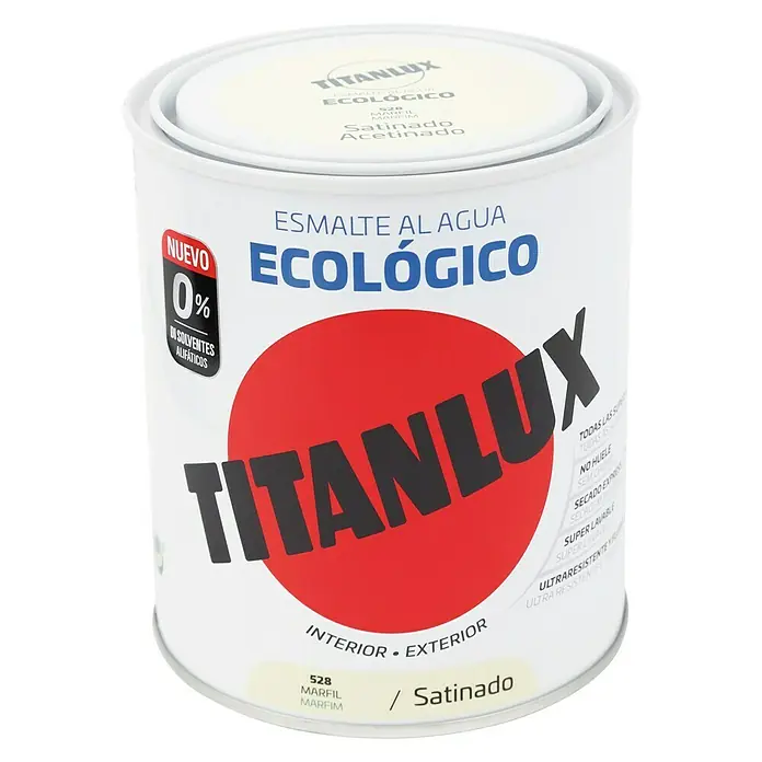 Titanlux Esmalte de color Eco - Marfil, 750 ml, Satinado