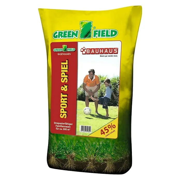 Greenfield Spiel- & Sportrasensamen - 5,8 kg, 300 m²