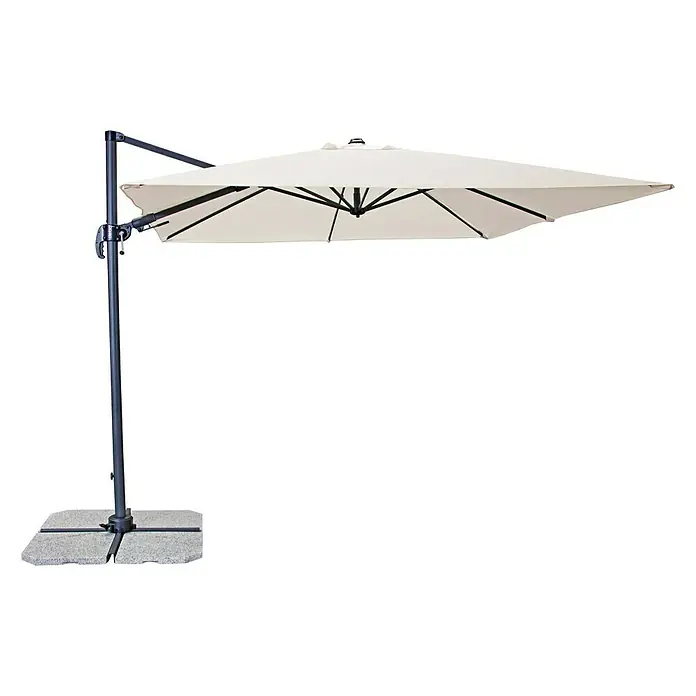 Derby Ravenna Pendelschirm Ax - Natur, L x B: 268 x 268 cm - Vorderansicht
