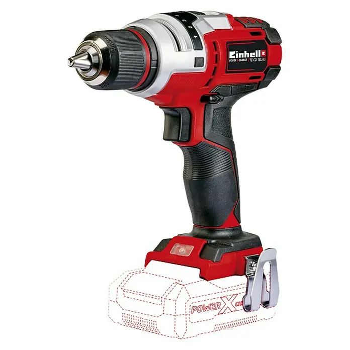 Bosch Akku-Bohrschrauber TE-CD 18 Li E-Solo - 18 V, Leerlaufdrehzahl: 0 U/min - 1.400 U/min - Linke Seitenansicht