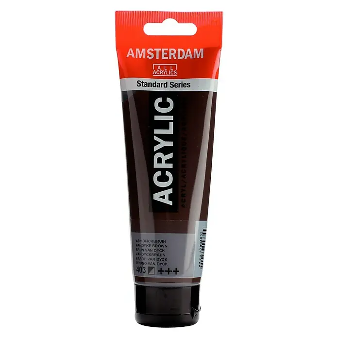 Talens Amsterdam Pintura acrílica Standard - Pardo Van Dyck, 120 ml, Tubo