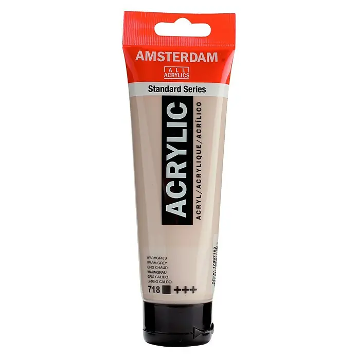 Talens Amsterdam Pintura acrílica Standard - Gris cálido, 120 ml, Tubo
