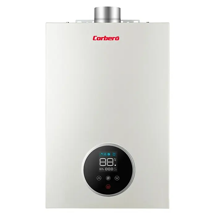 Corberó Calentador estanco CCVEST14NOX - 25,4 W, Caudal de agua: 14 l/min, Gas butano