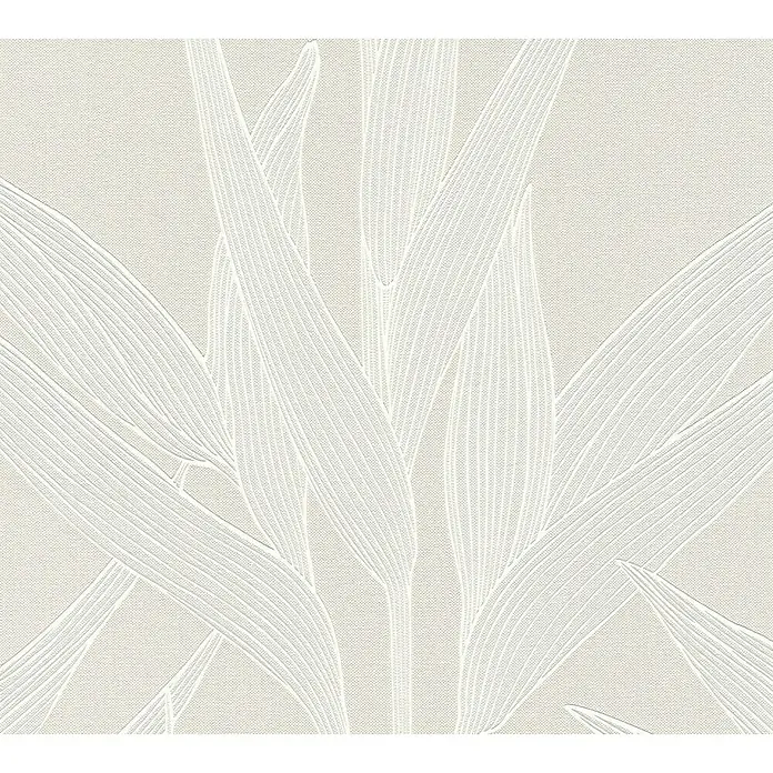 AS Creation Hygge Vliestapete - Creme/Weiß, Floral, 10,05 x 0,53 m - Detailaufnahme