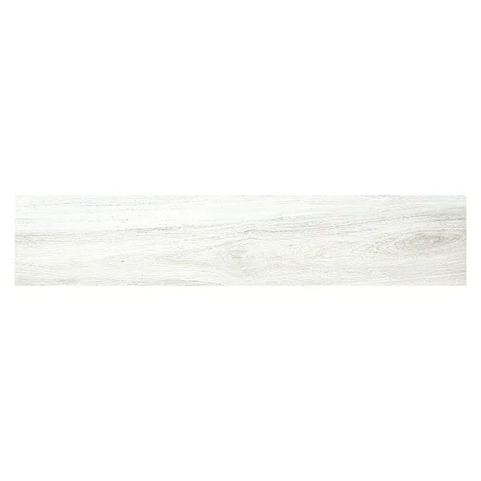 Pavimento porcelánico Jungle - 20 x 120 cm, Blanco, Rectificado, Estilo madera